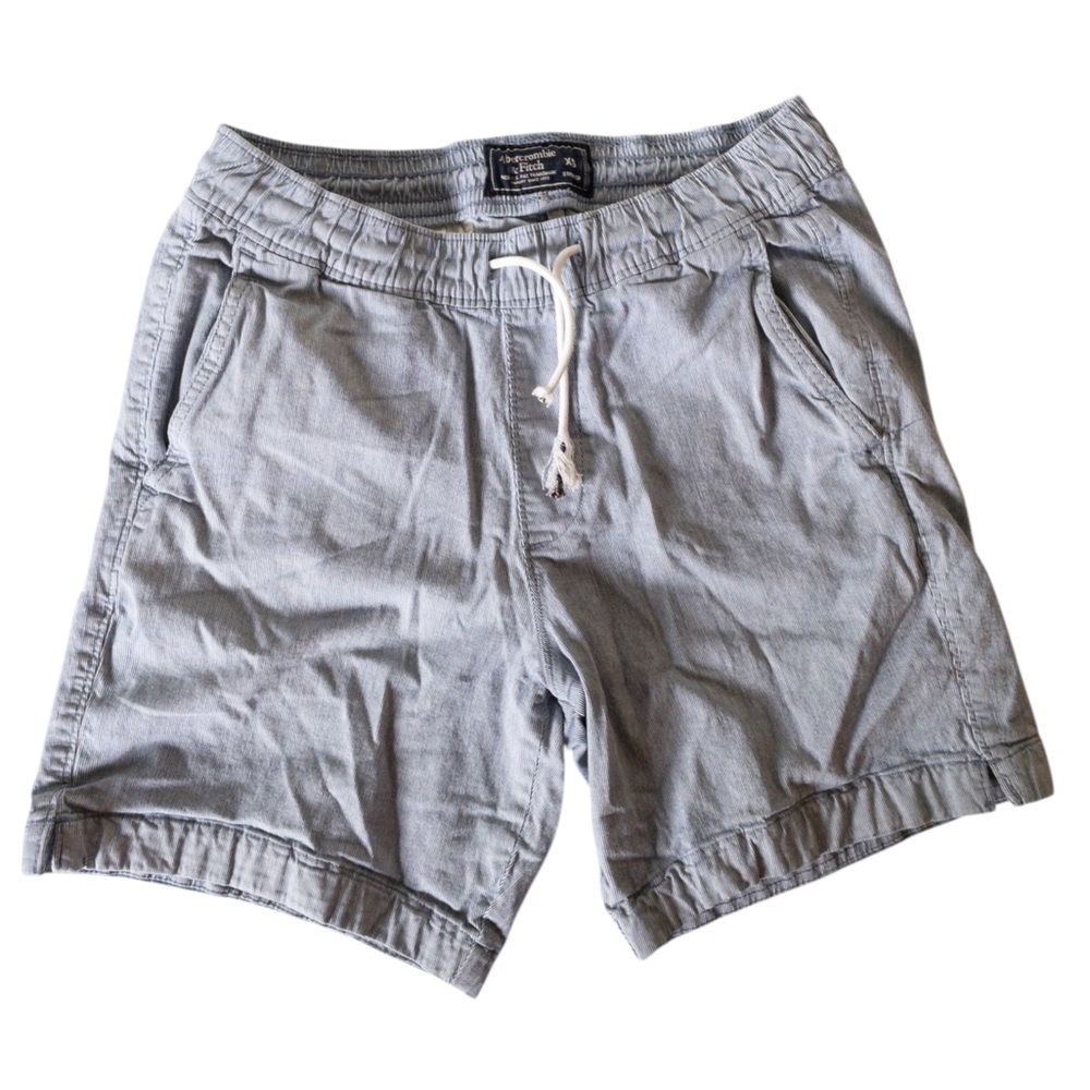 Abercrombie & Fitch Pull On Shorts SZ XS Blue Striped Nautical